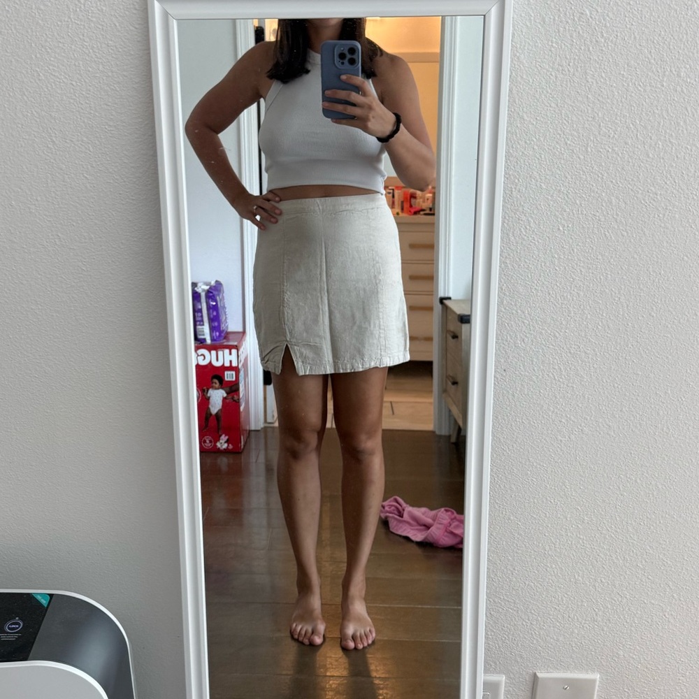 Abercrombie & Fitch Tan Mini Skirt